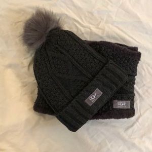 NEW❣️ Charcoal hat and scarf set